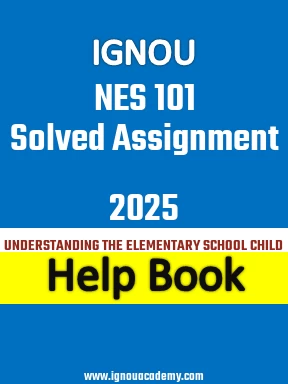 IGNOU NES 101 Solved Assignment 2025